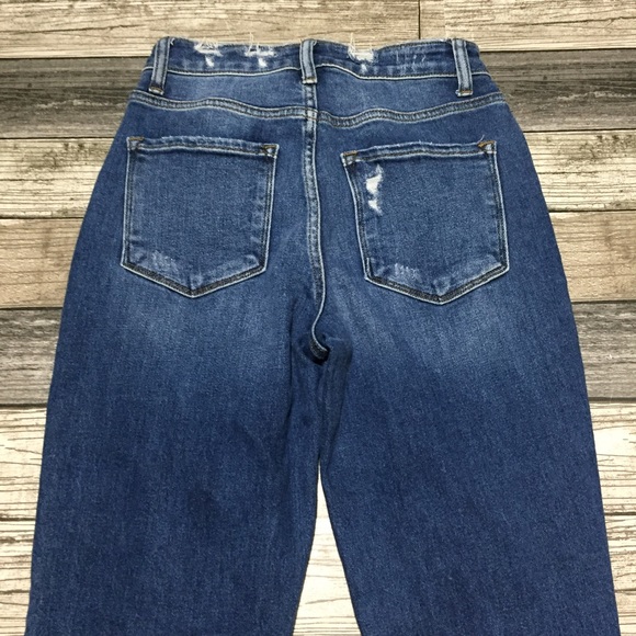 Flying Monkey Moon Legend Mom Jeans Women’s 25 (Inseam 29) Distressed Stretch - Picture 10 of 11